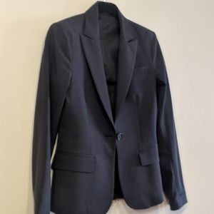 Theory Gabe B Tailor Indigo Navy Wool blazer sz 00